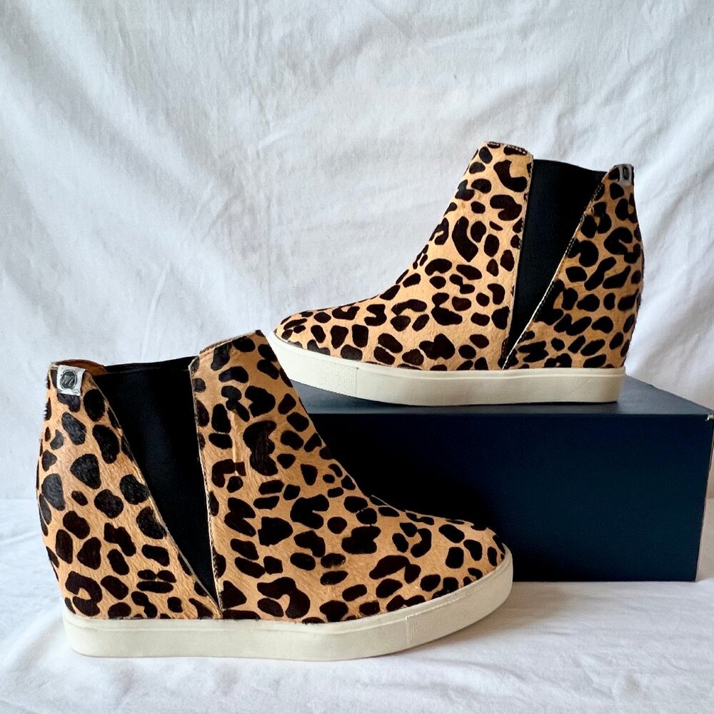 Coconuts by Matisse Slip On Ankle Boots,  "Lure", Cheetah, Leather & Fur, Sz. 10